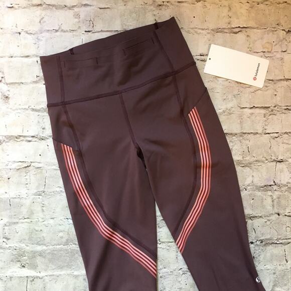 Lululemon Speed Limit Crop in Cherry Cola - Picture 5 of 8
